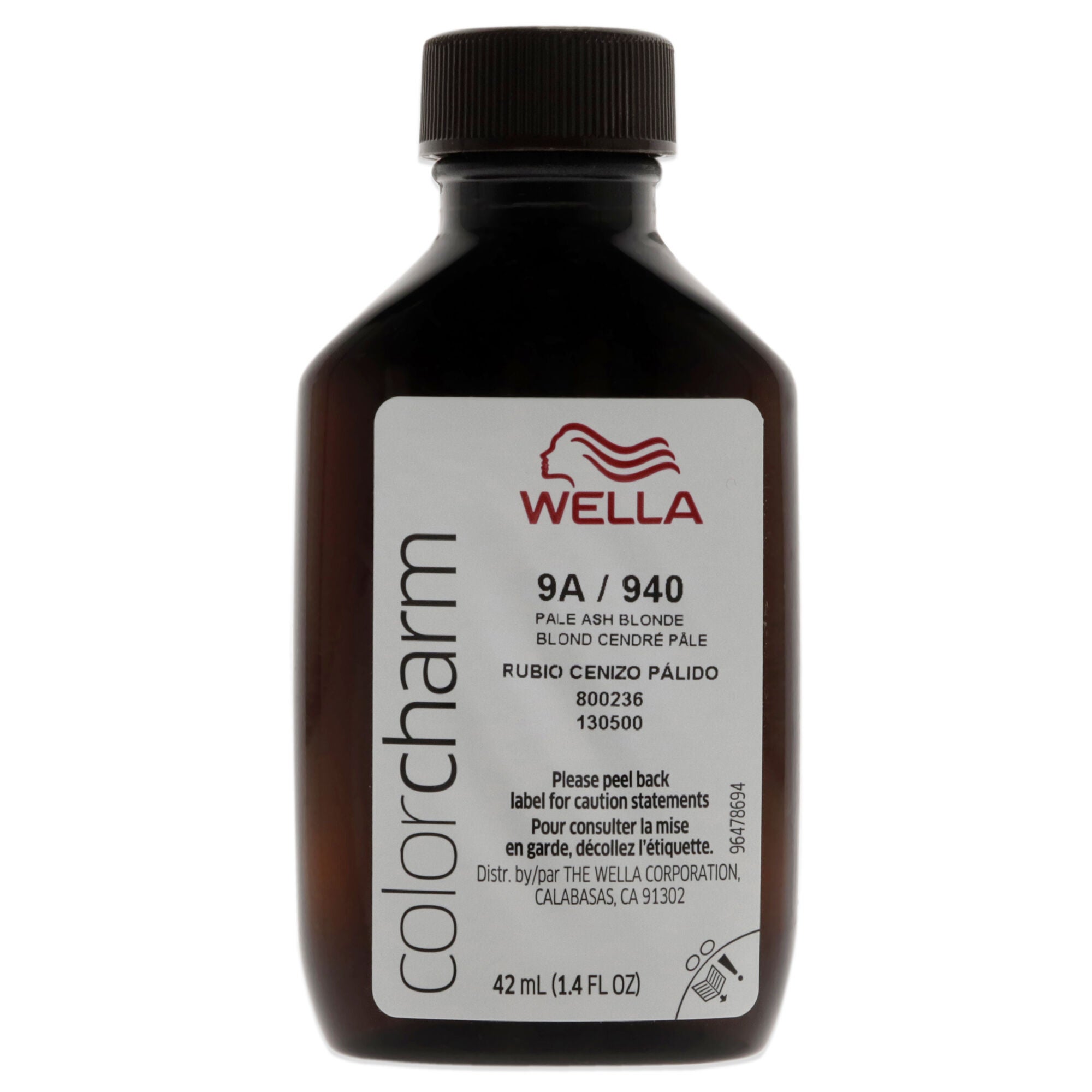 Color Charm Permanent Liquid Hair Color - 940 9A Pale Ash Blonde by Wella for Unisex - 1.42 oz Hair Color, See Description, alternate image number 1