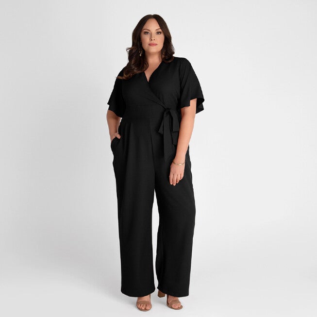 Charisma Crepe Jumpsuit, Black, alternate image number null