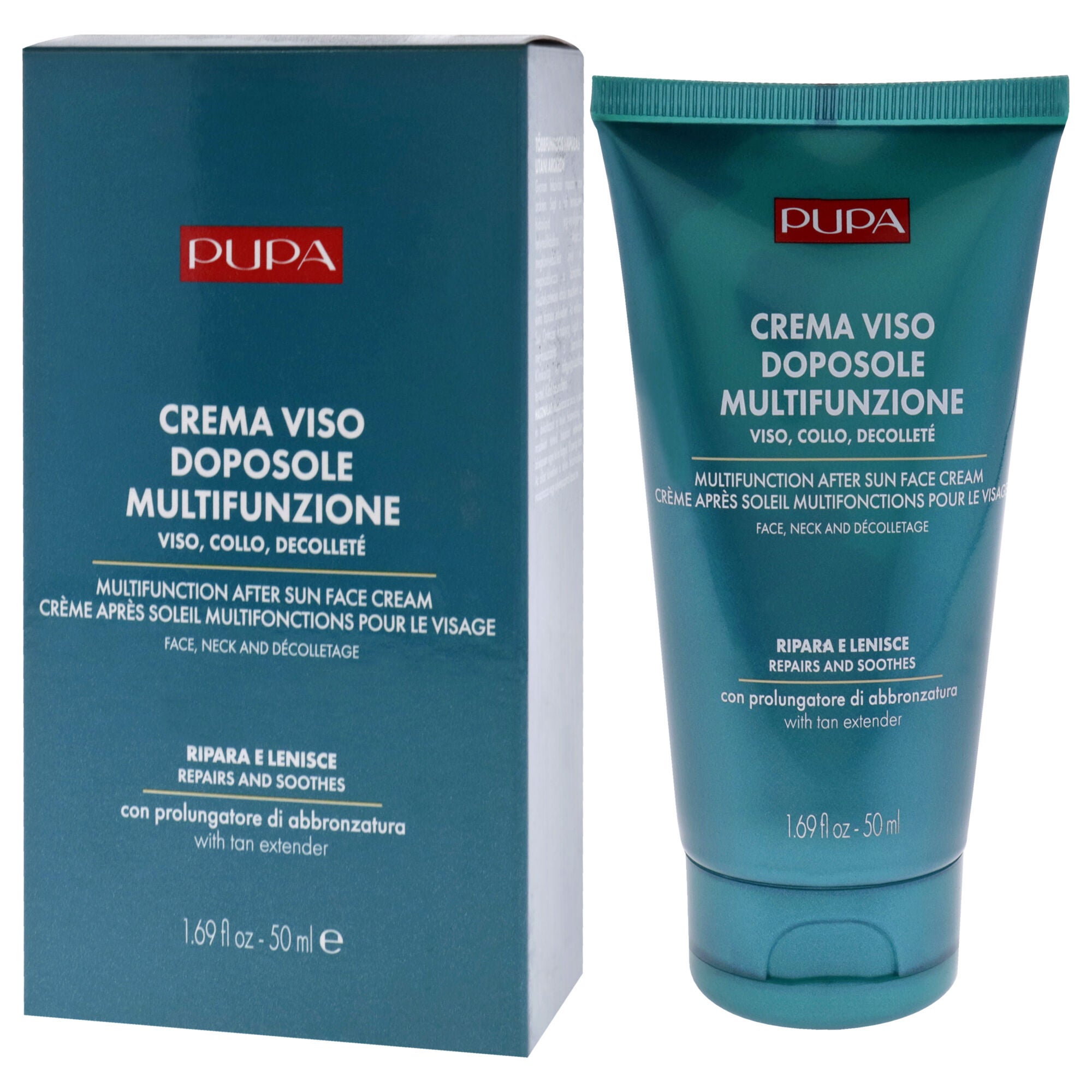 Multifunction After Sun Face Cream by Pupa Milano for Unisex - 1.69 oz Cream, See Description, alternate image number 2