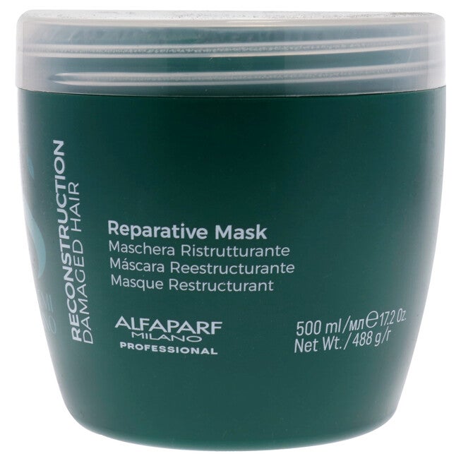 Semi Di Lino Reconstruction Reparative Mask by Alfaparf Milano for Unisex - 17.2 oz Masque, See Description, hi-res image number 0