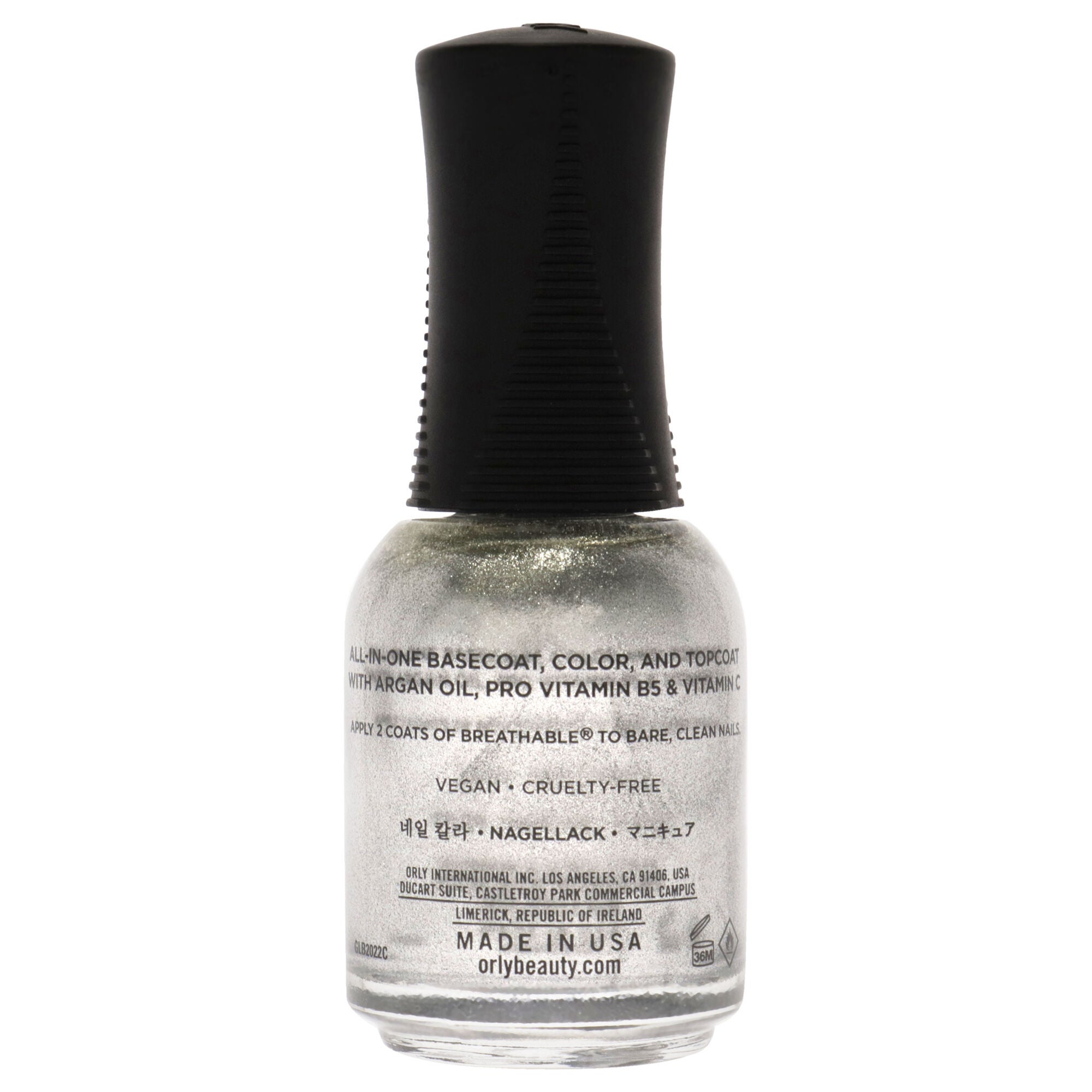 Breathable 1 Step Manicure - 2010004 Elixir by Orly for Women - 0.6 oz Nail Polish, Silver, alternate image number 1