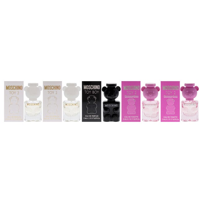 Moschino Miniature Collection Set by Moschino for Unisex - 5 Pc Mini Gift Set, NA, alternate image number null
