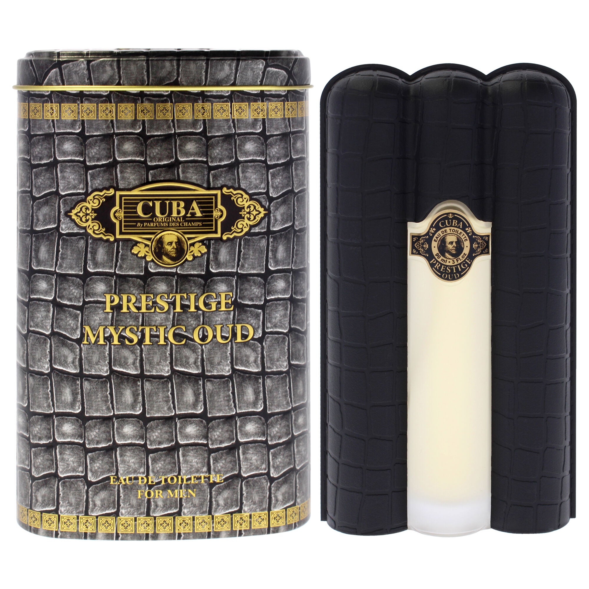 Cuba Prestige Mystic Oud by Cuba for Men - 3 oz EDT Spray, Clear, hi-res image number 0