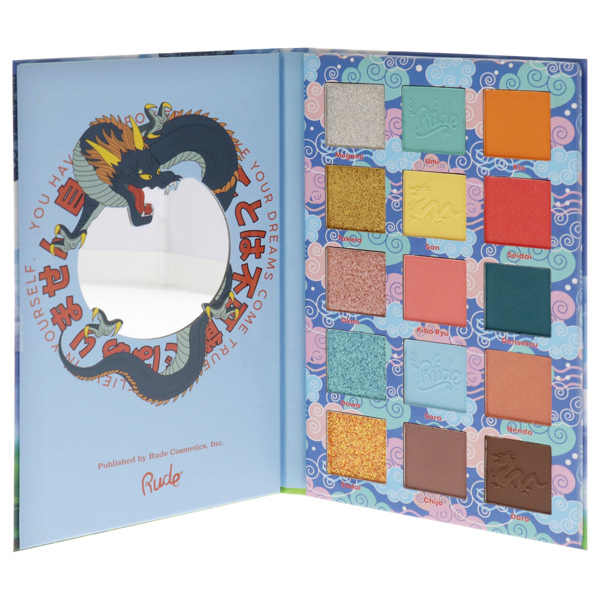 Manga Collection Pressed Pigments and Shadows Palette - Adventures of Rudeko by Rude Cosmetics for Women - 0.77 oz Eye Shadow, See Description, alternate image number 3