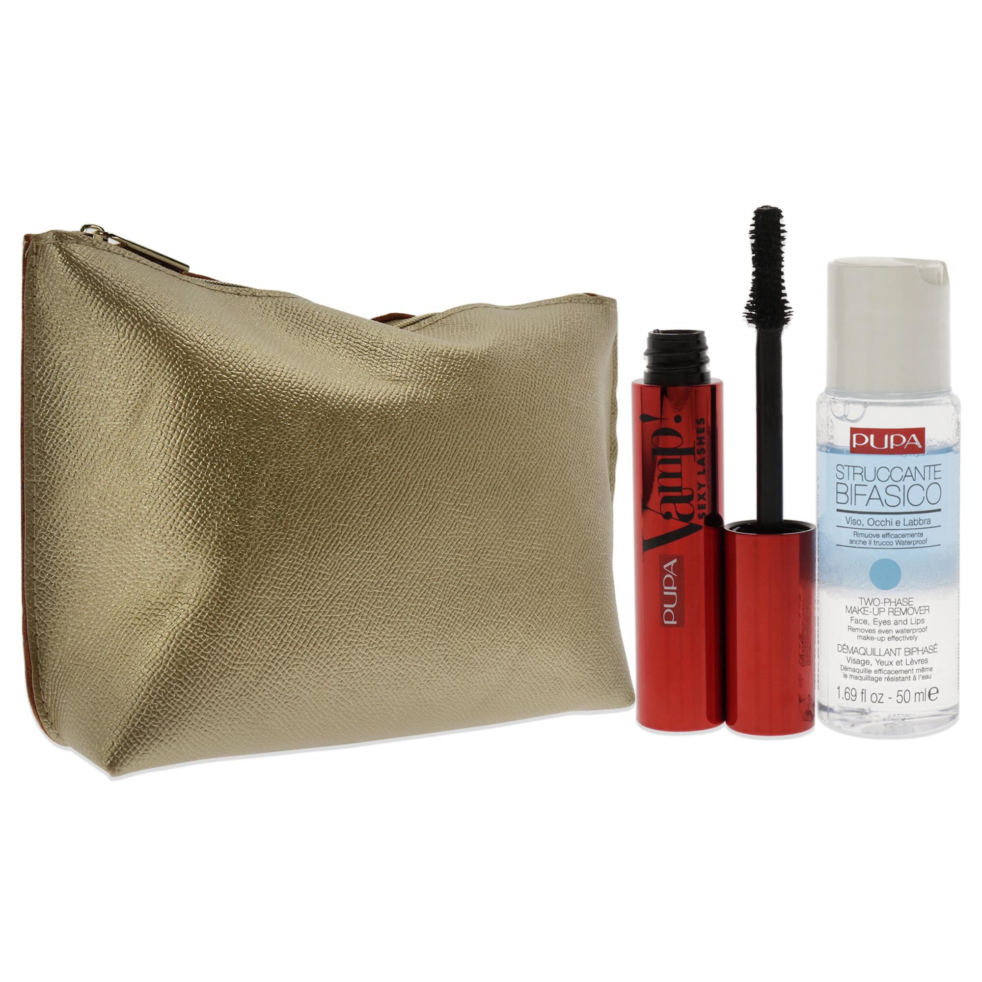 Vamp! Sexy Lashes and Two-Phase Make-Up Remover Set by Pupa Milano for Women - 3 Pc Set, See Description, alternate image number 3