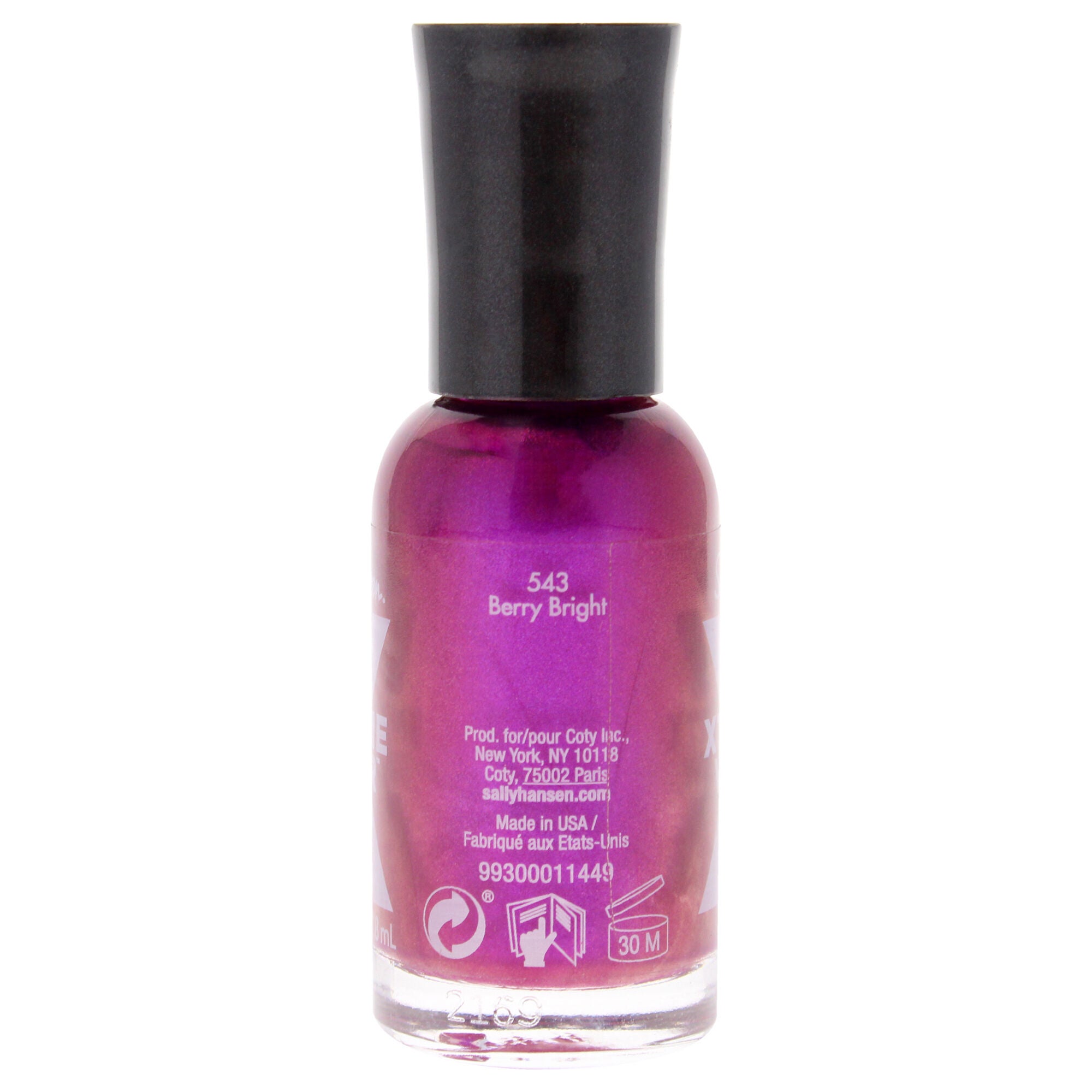 Xtreme Wear Nail Color - 543 Berry Bright by Sally Hansen for Women - 0.4 oz Nail Polish, Pink, alternate image number 1