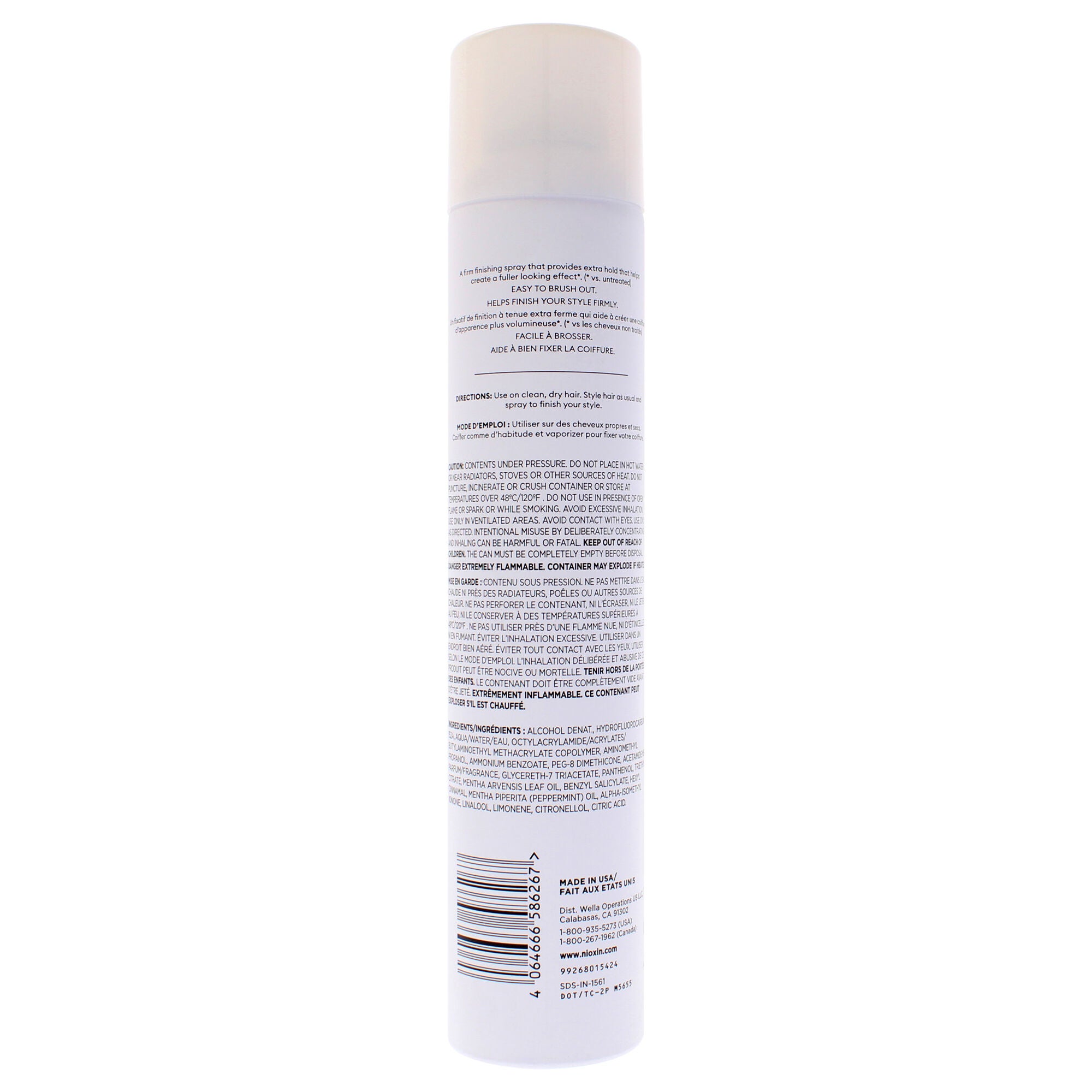 Density Defend Styling Strong Hold Hairspray by Nioxin for Women - 10.5 oz Hair Spray, Clear, alternate image number 1