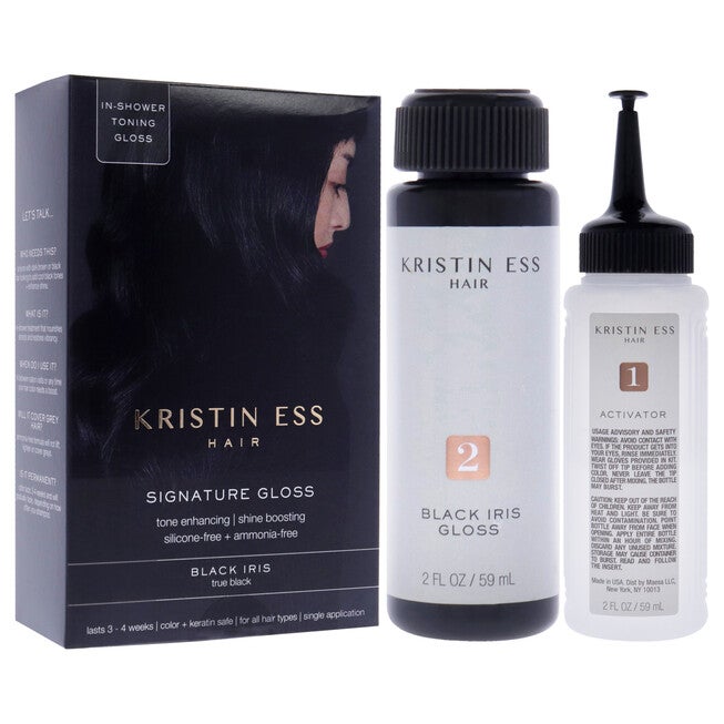 Signature Hair Gloss - Black Iris by Kristin Ess for Unisex - 1 Application Hair Color, , alternate image number 6