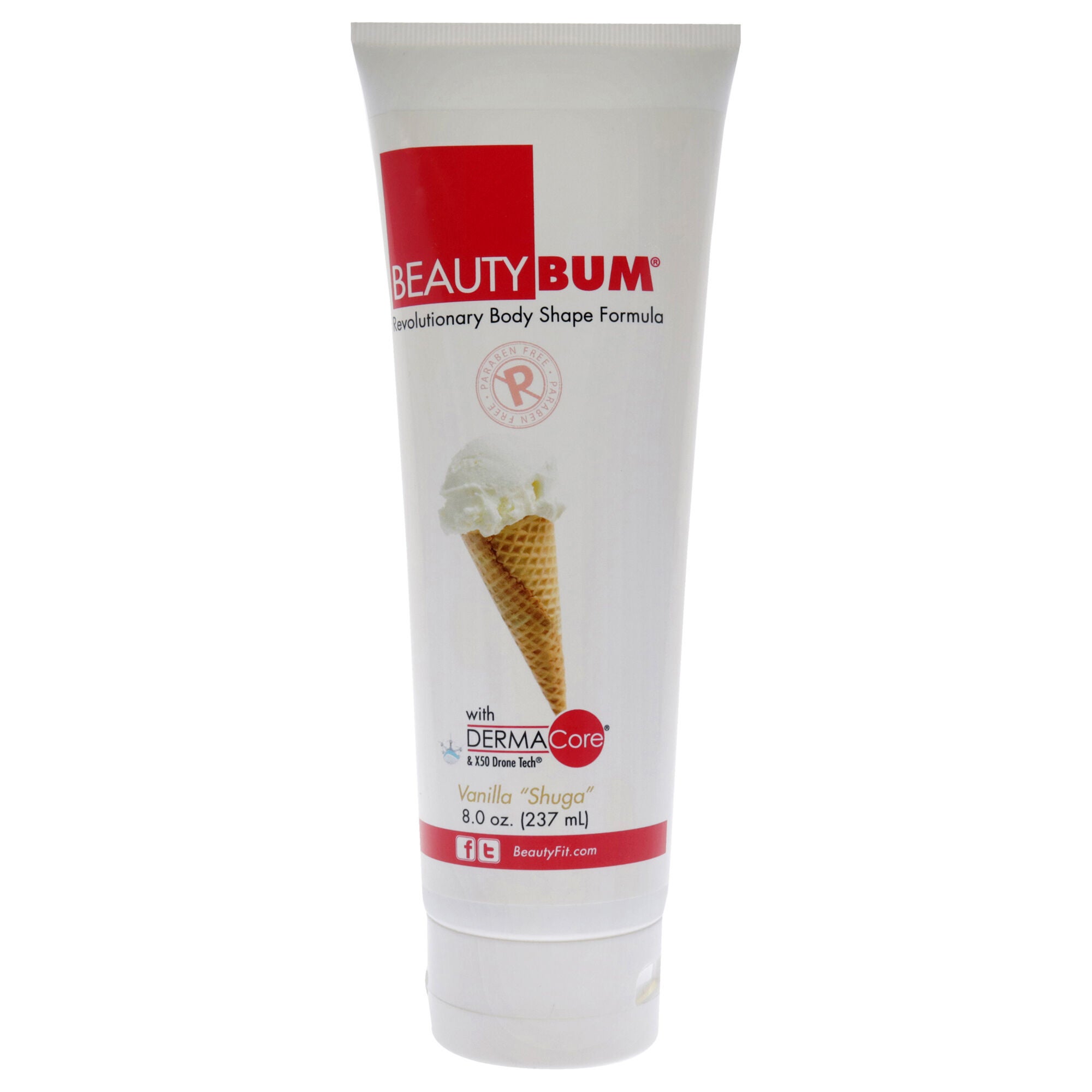 BeautyBum Revolutionary Body Shape Formula Tube - Vanilla Shuga by BeautyFit for Women - 8 oz Lotion, See Description, hi-res image number 0