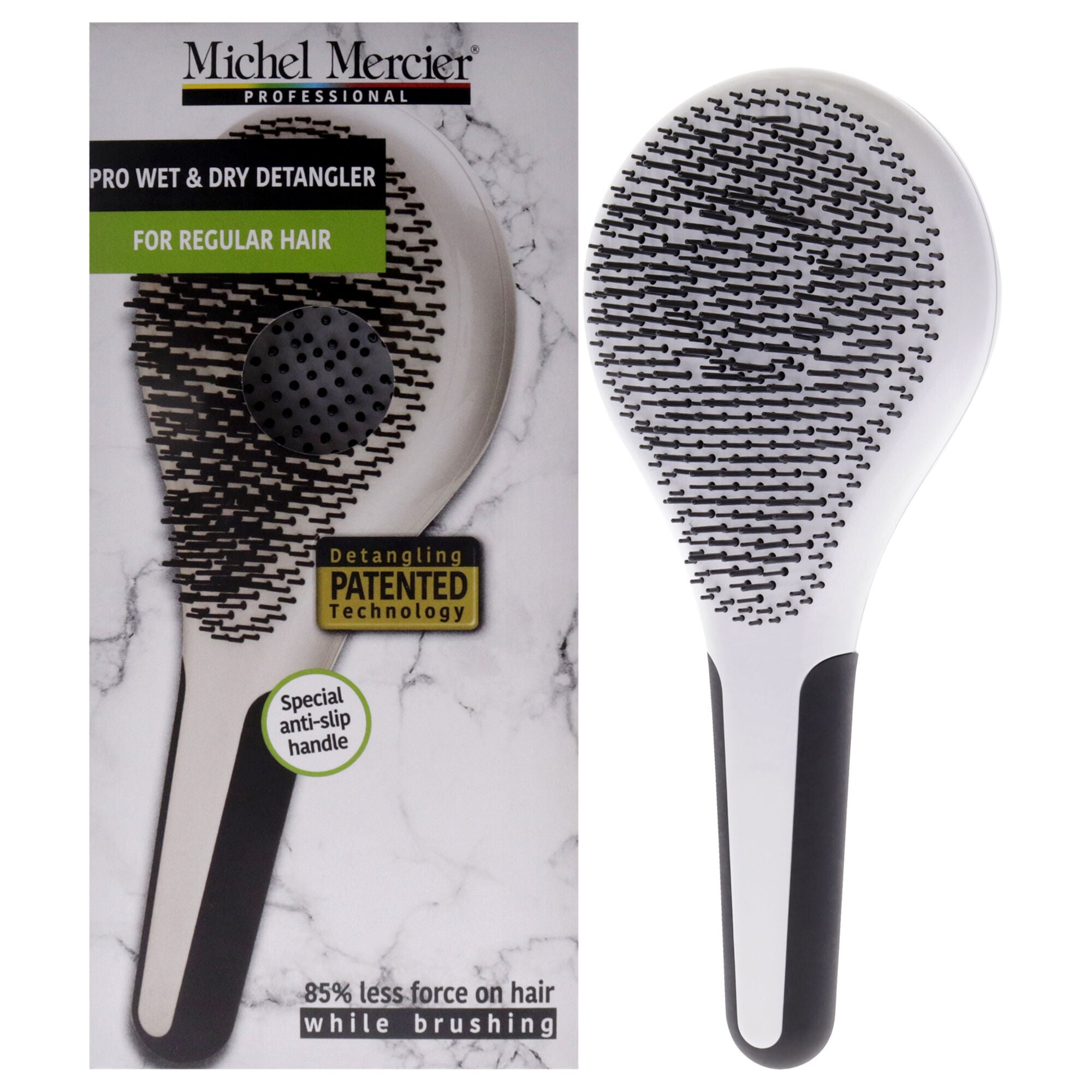Pro Wet and Dry Detangler - Regular Hair by Michel Mercier for Unisex - 1 Pc Hair Brush, See Description, hi-res image number 0