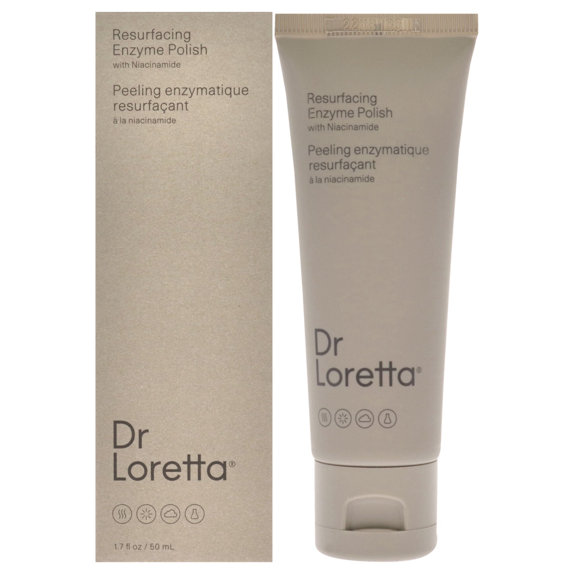 Resurfacing Enzyme Polish by Dr. Loretta for Unisex - 1.7 oz Cleanser, Brown, hi-res image number 0