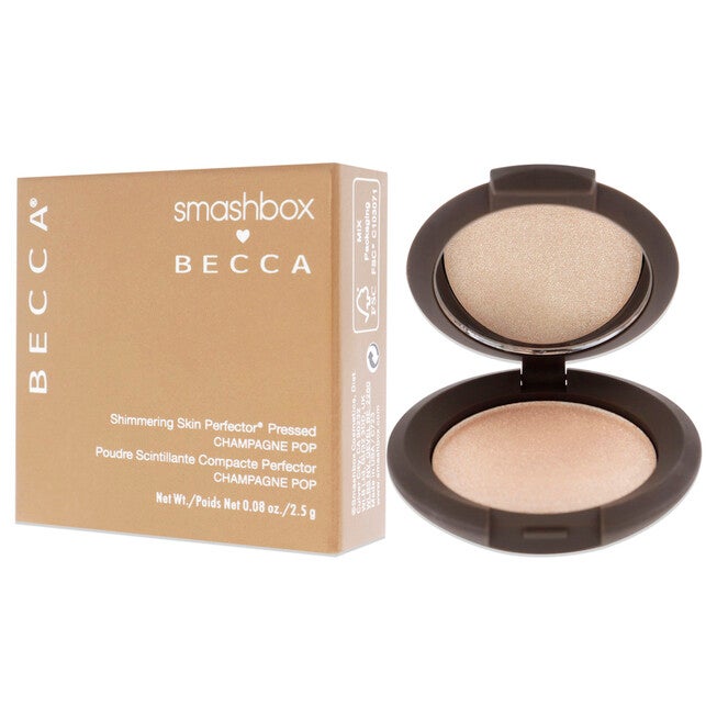 Becca Shimmering Skin Perfector Pressed Highlighter - Champagne Pop by SmashBox for Women - 0.08 oz Highlighter, NA, alternate image number null