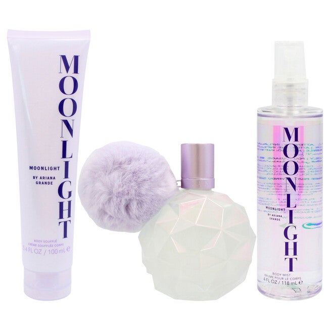 Moonlight by Ariana Grande for Women - 3 Pc Gift Set 3.4oz EDP Spray, 3.4oz Body Souffle, 4oz Body Mist, NA, alternate image number null