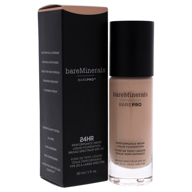 BarePro Performance Wear Liquid Foundation SPF 20 - 7.5 Shell by bareMinerals for Women - 1 oz Foundation, See Description, alternate image number null