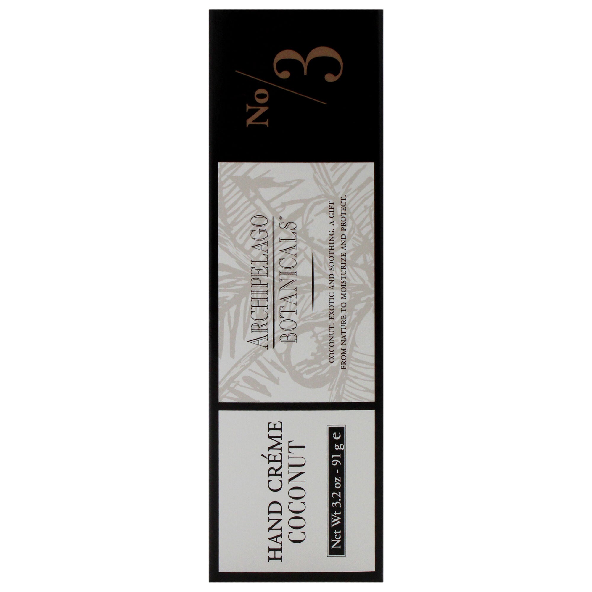 Hand Cream - Coconut by Archipelago Botanicals for Unisex - 3.2 oz Cream, White, alternate image number 3