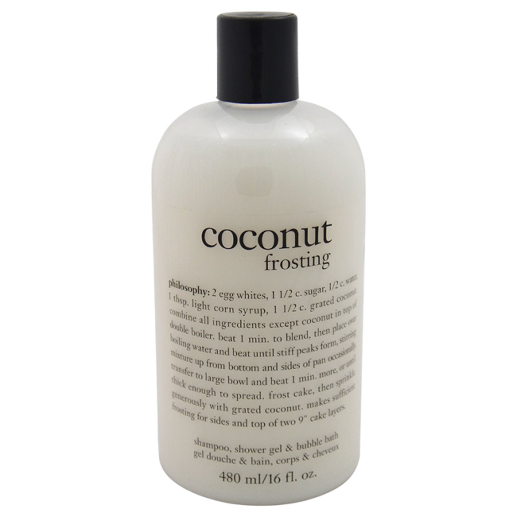 Coconut Frosting Shampoo, Shower Gel and Bubble Bath by Philosophy for Unisex - 16 oz Cleanser, See Description, hi-res image number 0
