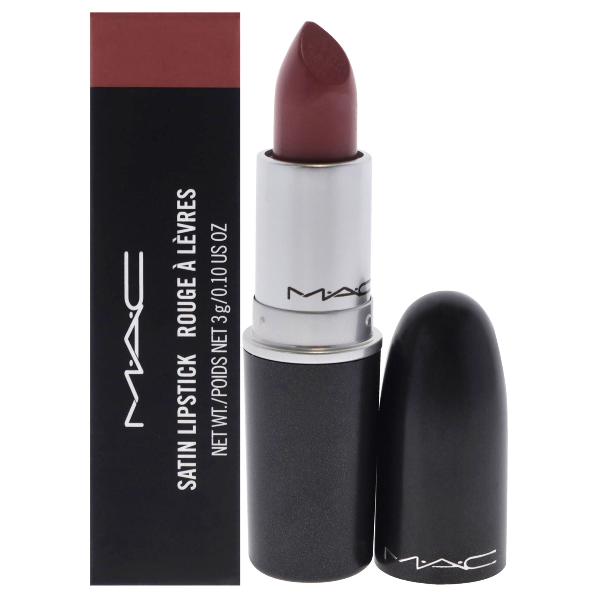 Satin Lipstick - 808 Faux by MAC for Women - 0.10 oz Lipstick, See Description, hi-res image number 0