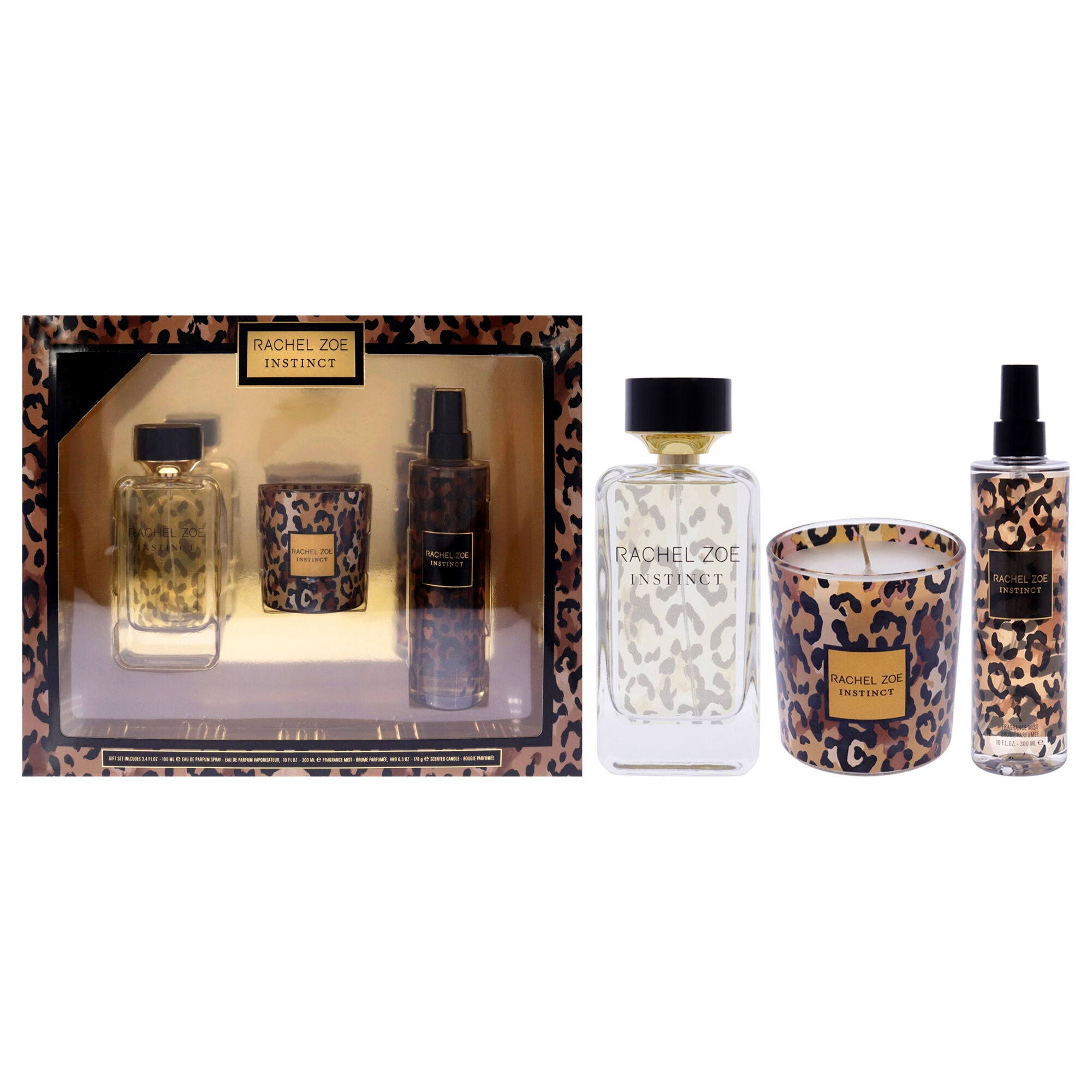Instinct by Rachel Zoe for Women - 3 Pc 3.4oz EDP Spray, 10oz Fragrance Mist, 6.3oz Candle, See Description, hi-res image number 0