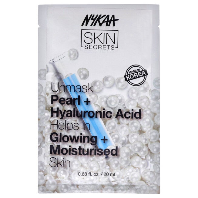 Skin Secrets Sheet Mask - Pearl and Hyaluronic Acid by Nykaa Naturals for Women - 1 Pc Mask, See Description, hi-res image number 0