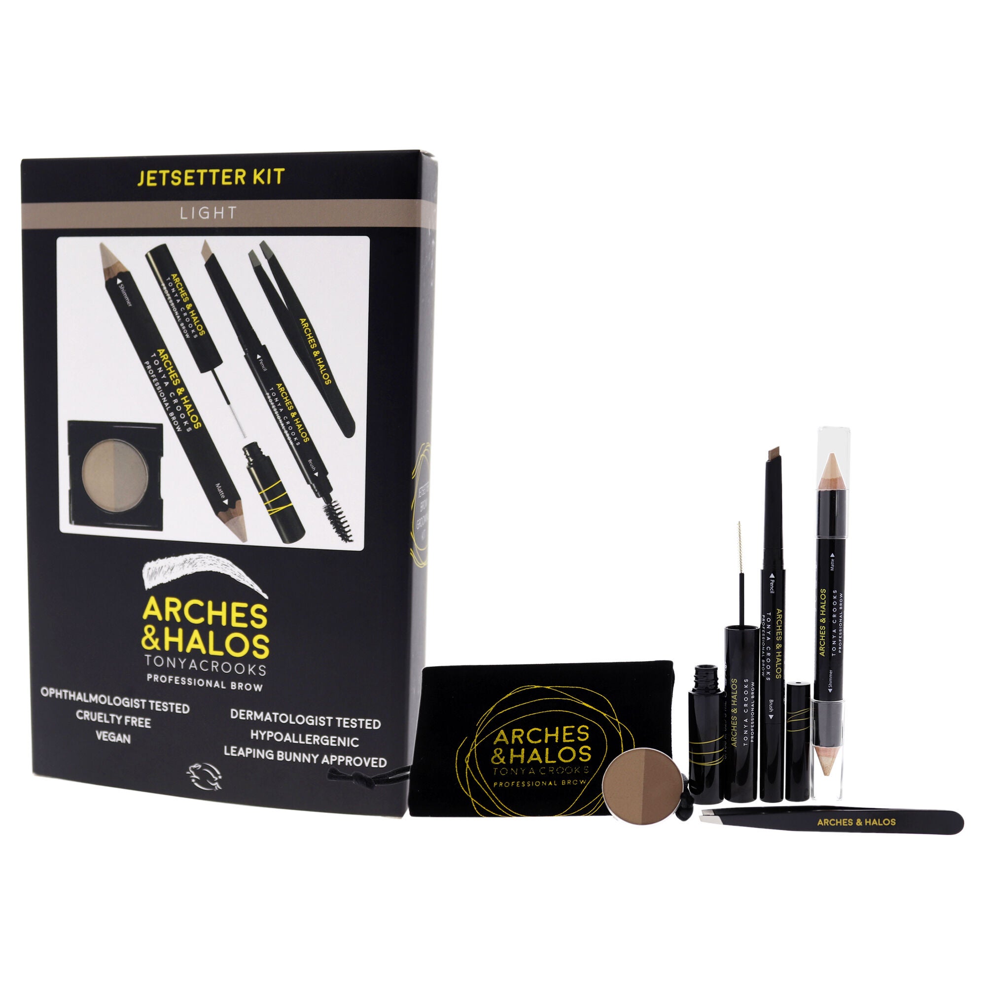 Jetsetter Brow Kit - Light by Arches and Halos for Women - 6 Pc Set, , alternate image number 7