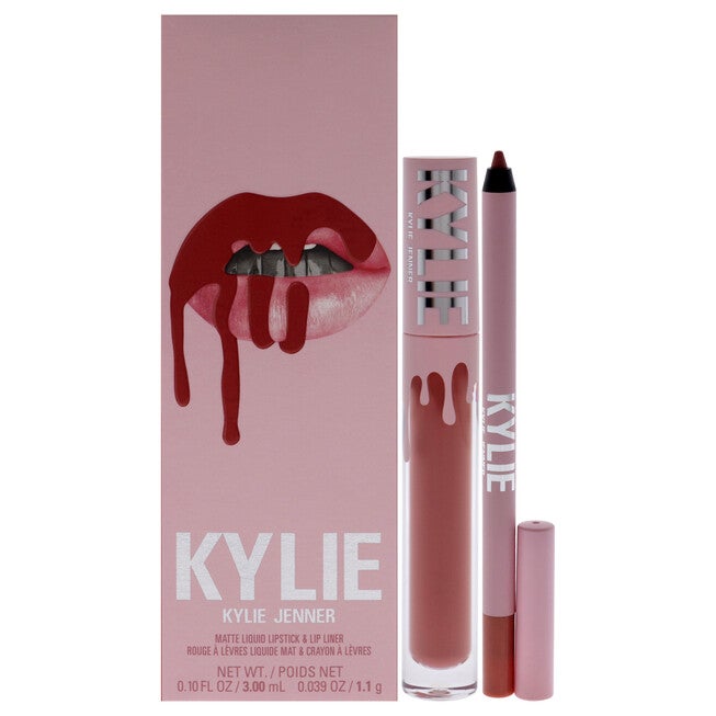 Matte Lip Kit - 801 Queen by Kylie Cosmetics for Women - 2 Pc 0.10oz Matte Liquid Lipstick, 0.039oz Lip Liner, , alternate image number null