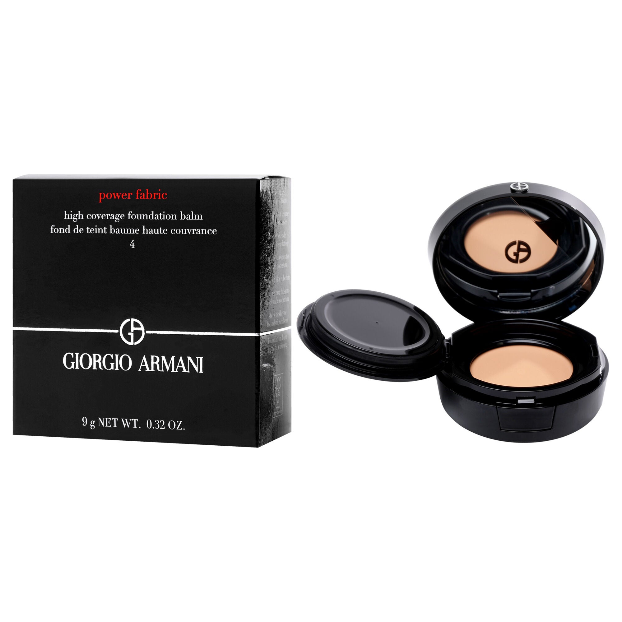 Power Fabric High Coverage Foundation Balm - 04 Deauville by Giorgio Armani for Women - 0.32 oz Foundation, See Description, alternate image number 3