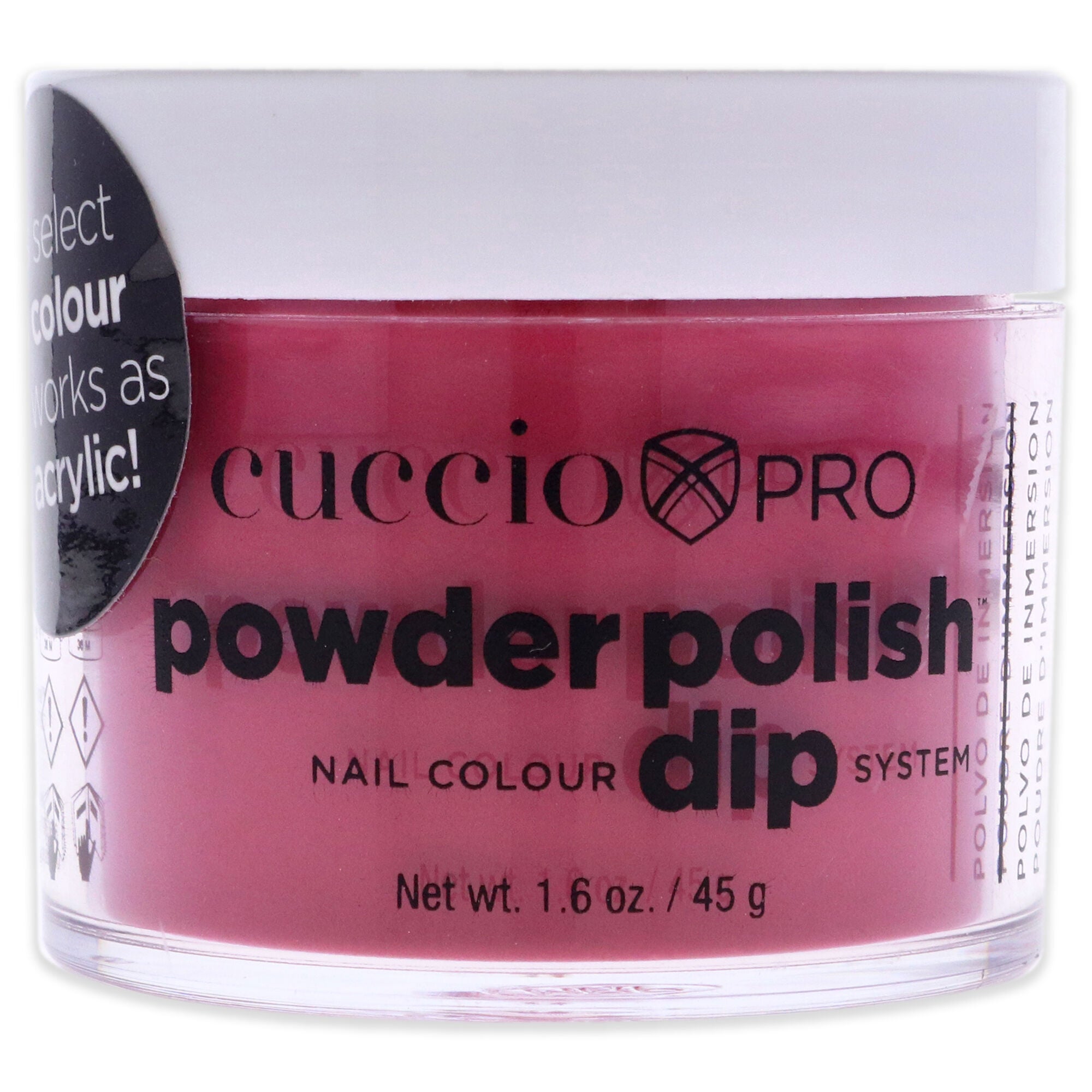 Pro Powder Polish Nail Colour Dip System - High Resolutions by Cuccio Colour for Women - 1.6 oz Nail Powder, Red, hi-res image number 0