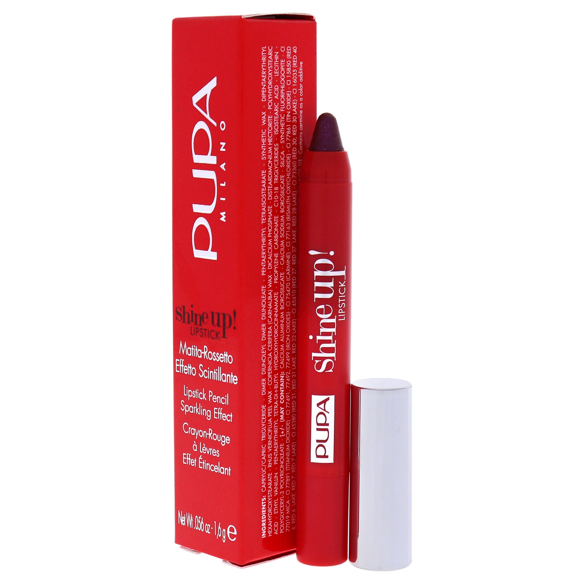 Shine Up! Lipstick - 012 Come Into The Dark Side by Pupa Milano for Women - 0.056 oz Lipstick, See Description, alternate image number 2