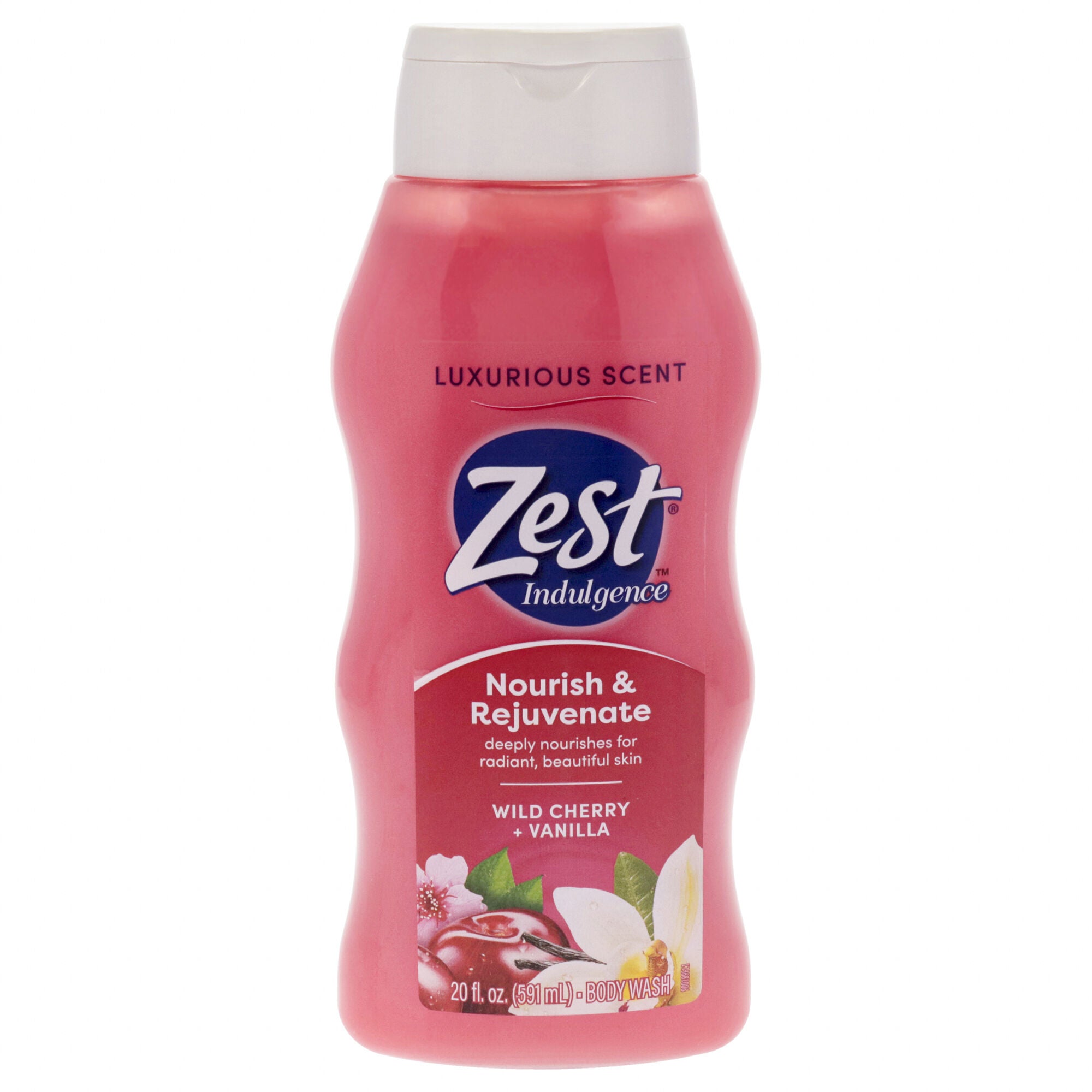 Nourish and Rejuvenate Body Wash - Wild Cherry and Vanilla by Zest for Women - 20 oz Body Wash, See Description, hi-res image number 0