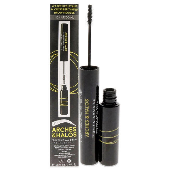 Microfiber Tinted Brow Mousse - Charcoal by Arches and Halos for Women - 0.106 oz Mousse, NA, hi-res image number null