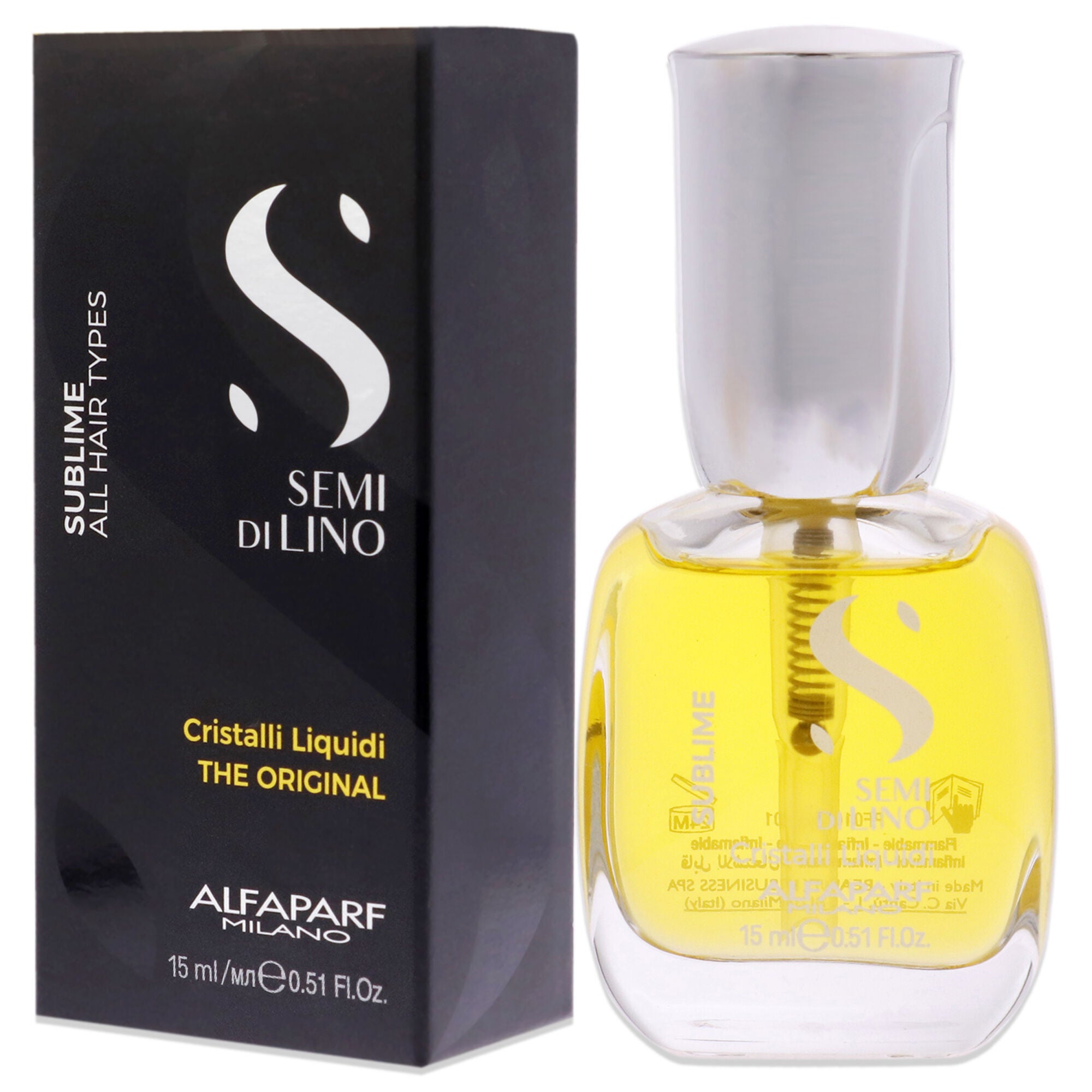 Sublime Cristalli Liquidi The Original by Alfaparf Milano for Unisex - 0.51 oz Serum, See Description, alternate image number 3