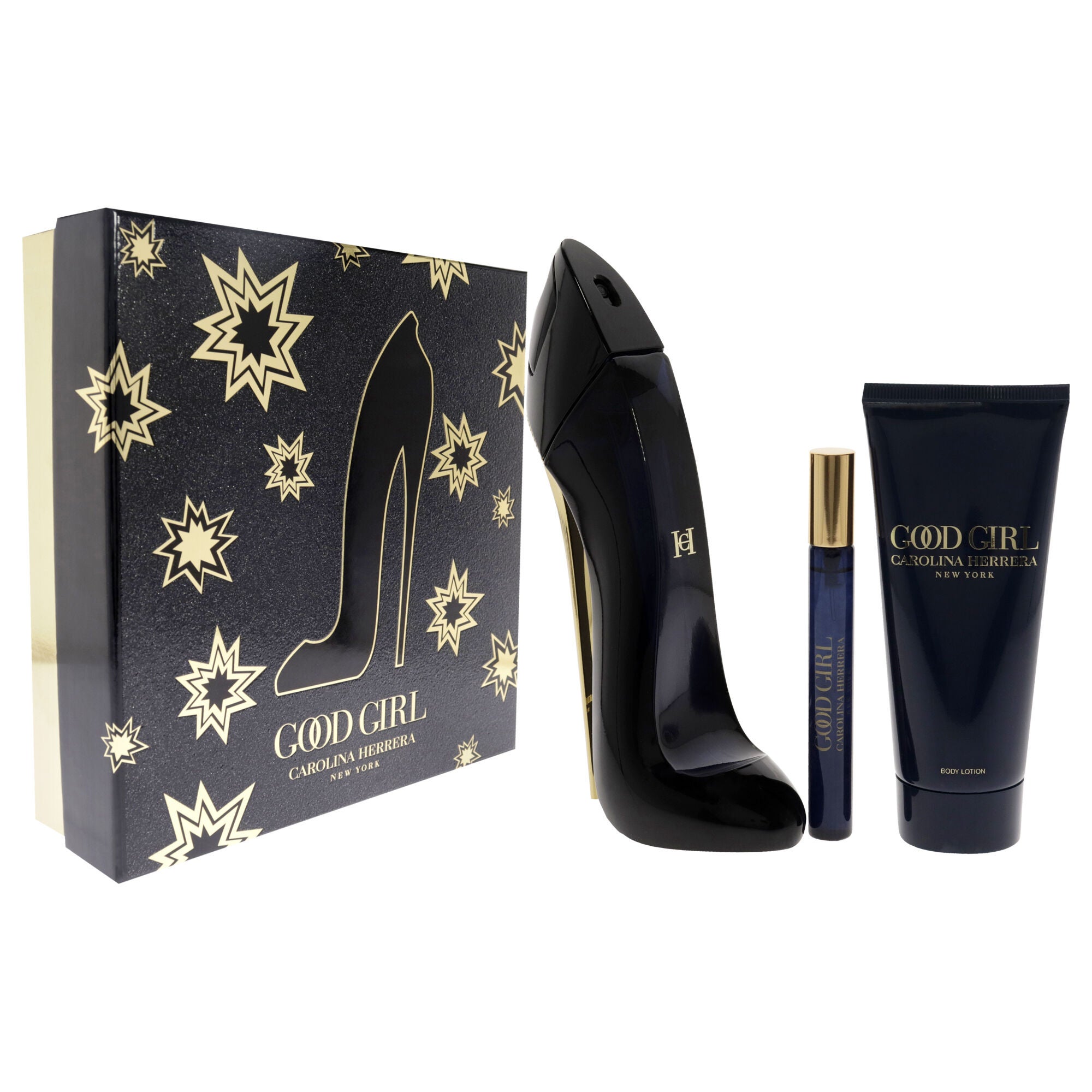 Good Girl by Carolina Herrera for Women - 3 Pc Gift Set 2.7oz EDP Spray, 3.4oz Body Lotion, 10ml EDP Spray, See Description, alternate image number 1