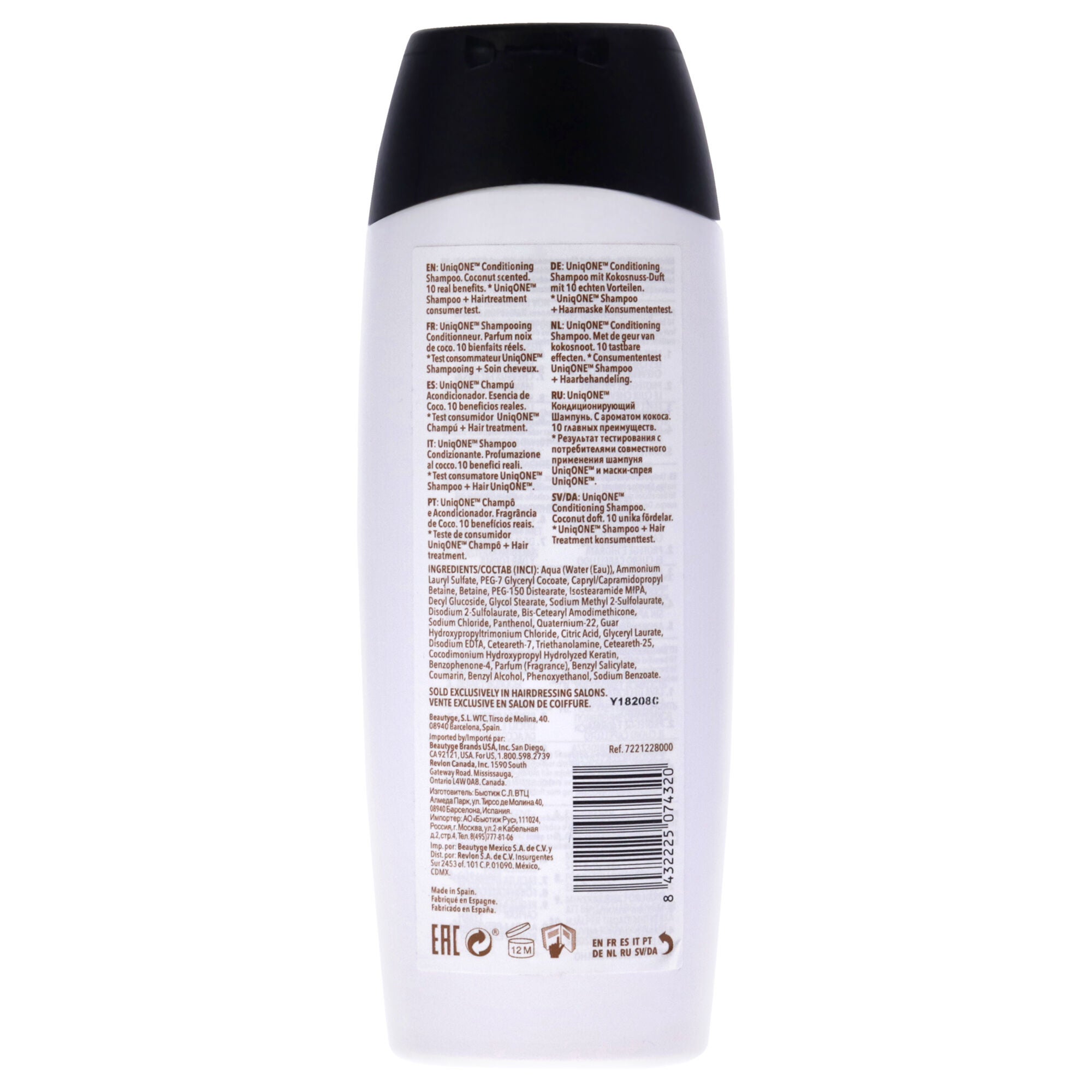 Uniq One All In One Coconut Conditioning Shampoo by Revlon for Unisex - 10.1 oz Shampoo, , alternate image number 3