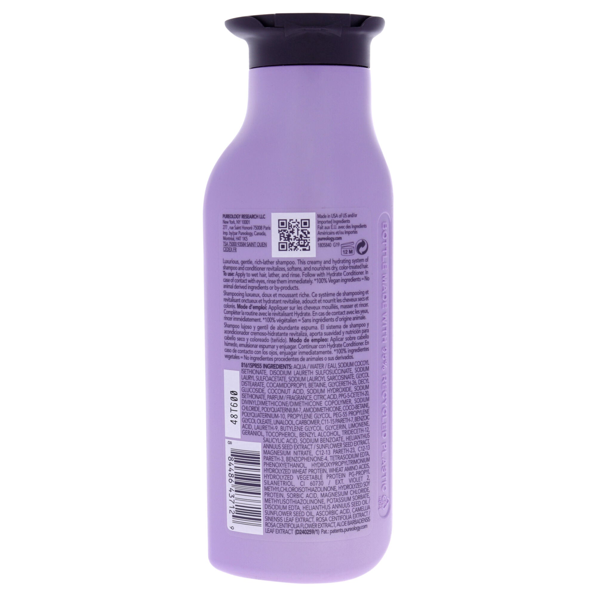 Hydrate Shampoo by Pureology for Unisex - 9 oz Shampoo, , alternate image number 4