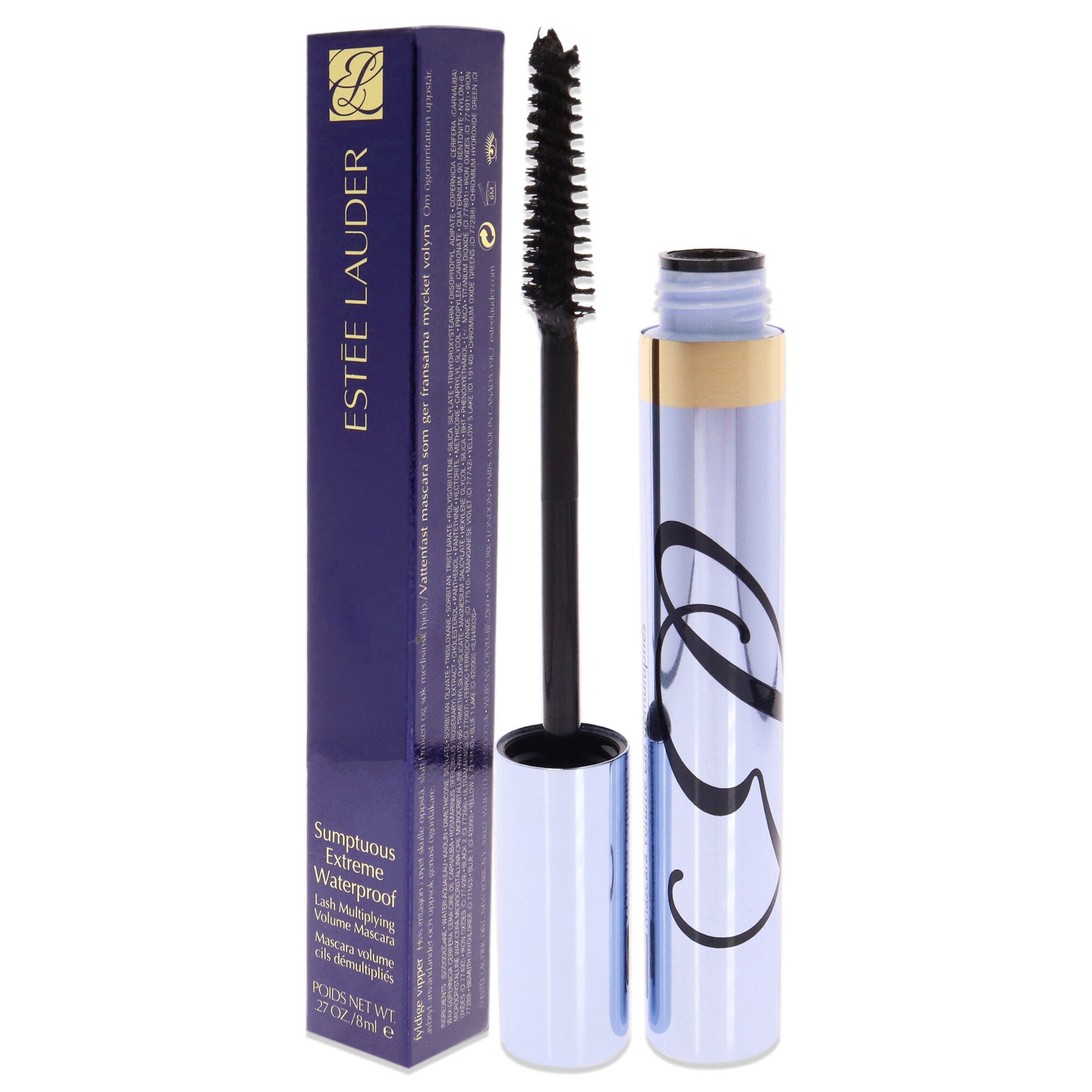 Sumptuous Extreme Waterproof Lash Multiplying Volume Mascara - 01 Extreme Black by Estee Lauder for Women - 0.27 oz Mascara, , alternate image number 4