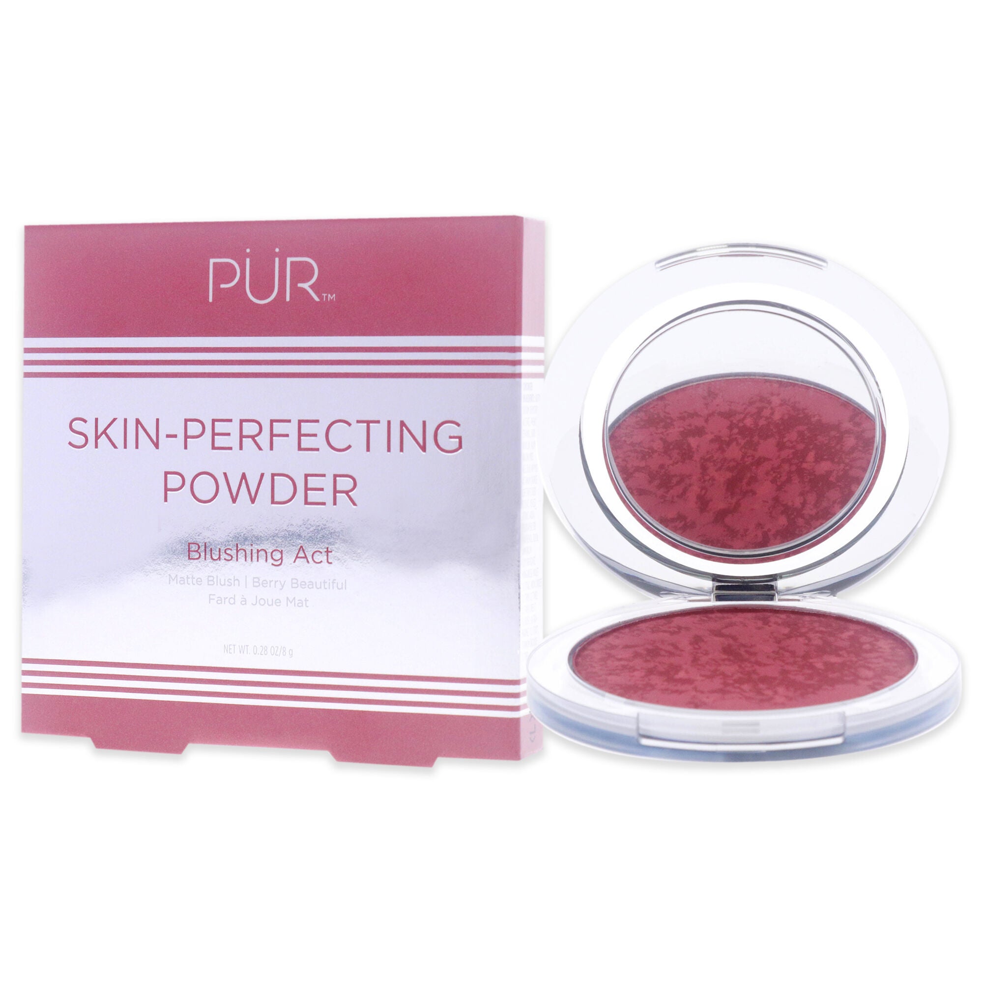Blushing Act Skin Perfecting Powder - Berry Beautiful by Pur Cosmetics for Women - 0.28 oz Powder, See Description, alternate image number 3