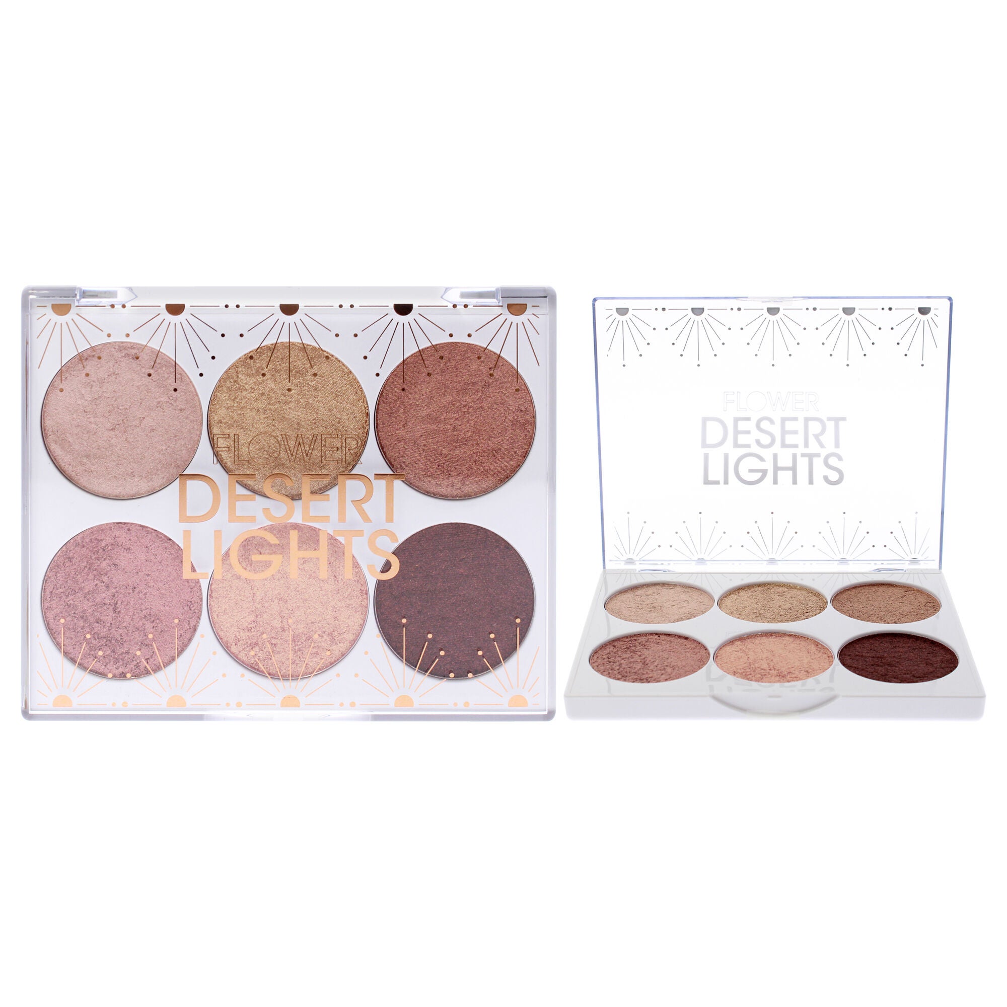 Desert Lights Shadow Palette by Flower Beauty for Women - 0.7 oz Palette, See Description, hi-res image number 0