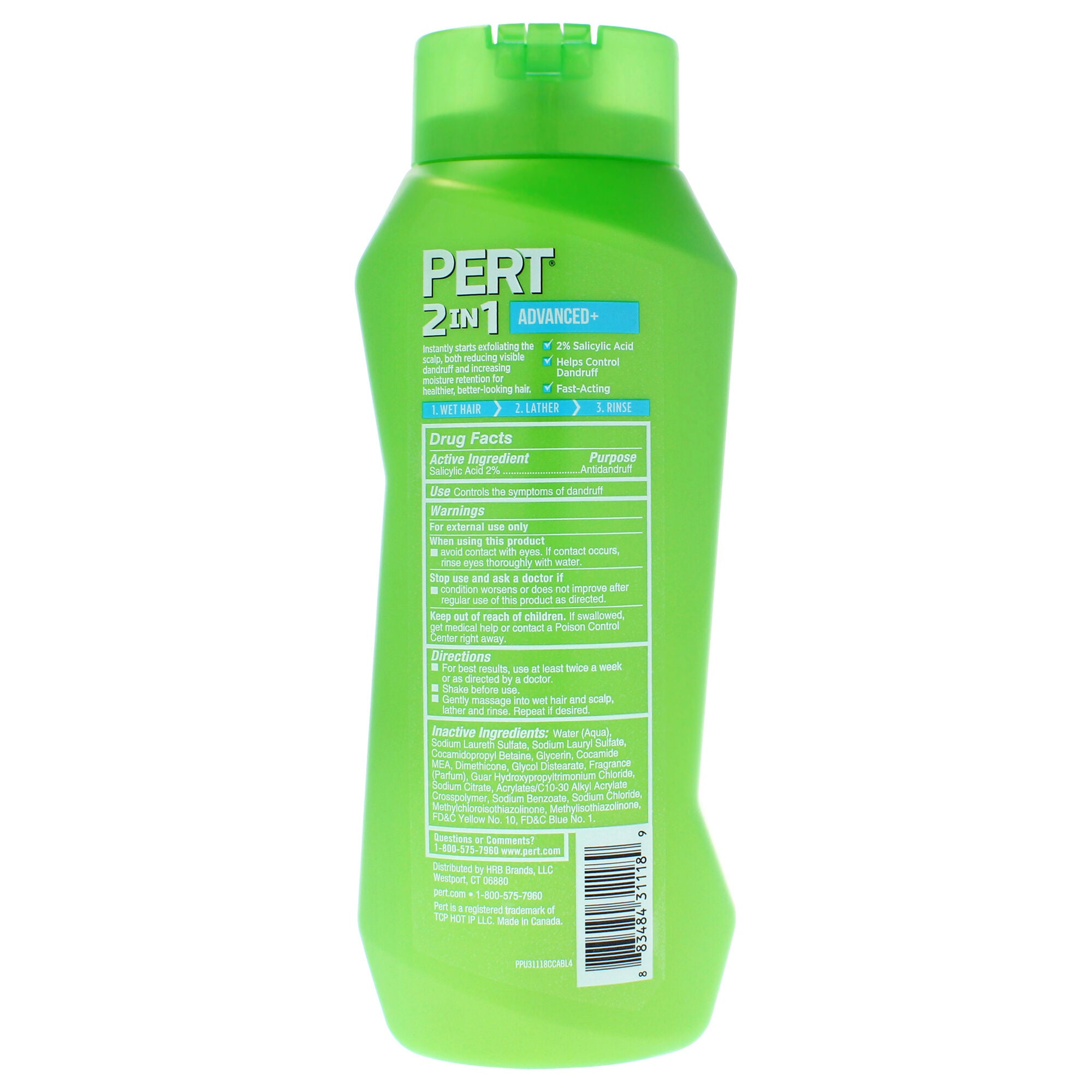 2 In 1 Dandruff Control Shampoo and Conditioner by Pert for Unisex - 25.4 oz Shampoo and Conditioner, See Description, alternate image number 1