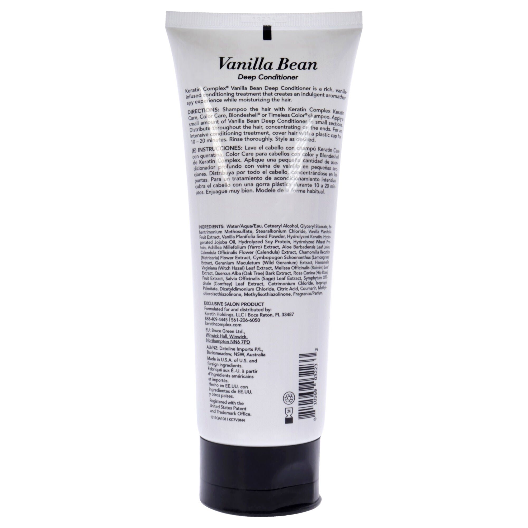Vanilla Bean Deep Conditioner by Keratin Complex for Unisex - 7 oz Conditioner, See Description, alternate image number 2