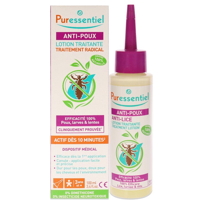Anti-Lice Treatment Lotion by Puressentiel for Unisex - 3.4 oz Treatment, NA, hi-res image number null