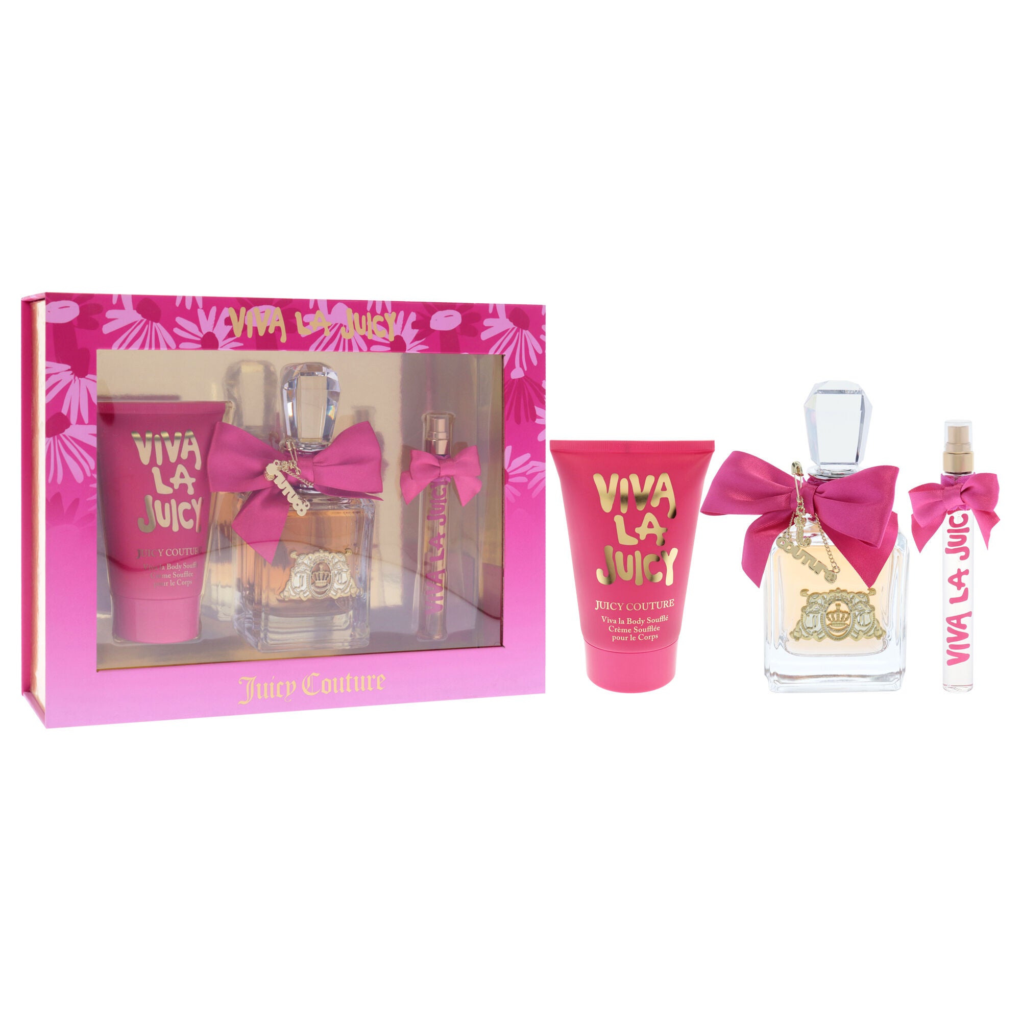 Viva La Juicy by Juicy Couture for Women - 3 Pc Gift Set 3.4oz EDP Spray, 0.33oz EDP Spray, 4.2oz Body Souffle, , alternate image number 6