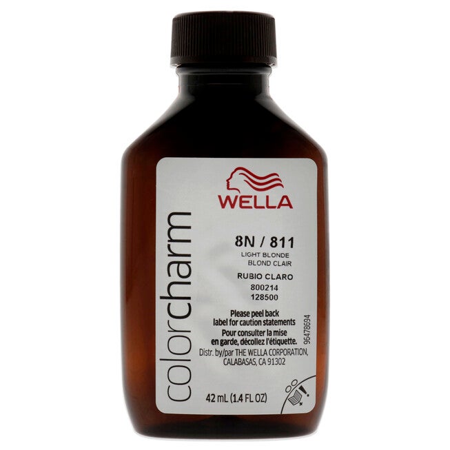 Color Charm Permanent Liquid Hair Color - 811 8N Light Blonde by Wella for Unisex - 1.42 oz Hair Color, NA, alternate image number null