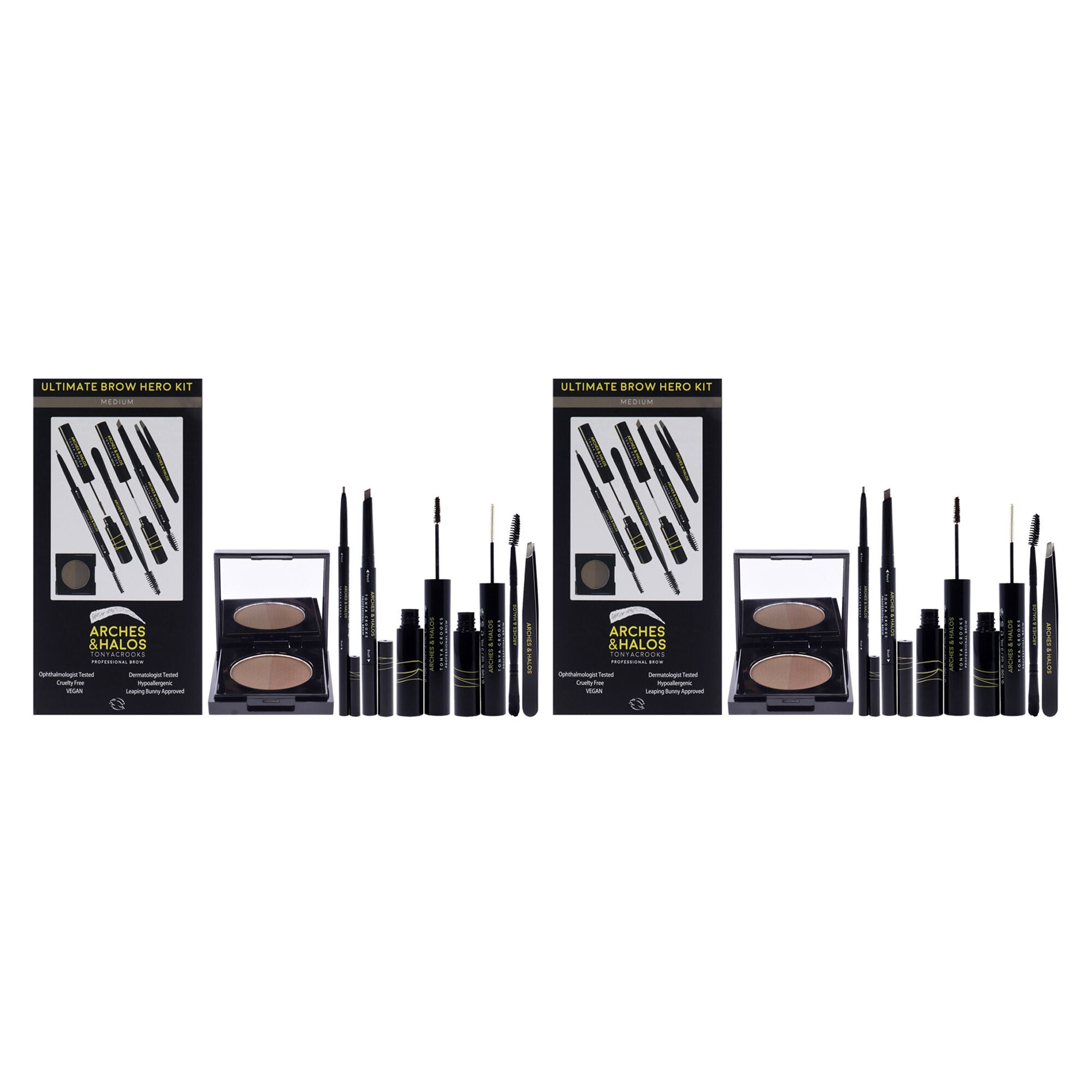 Ultimate Brow Hero Kit - Medium - Pack of 2 by Arches and Halos for Women - 7 Pc Set, See Description, hi-res image number 0
