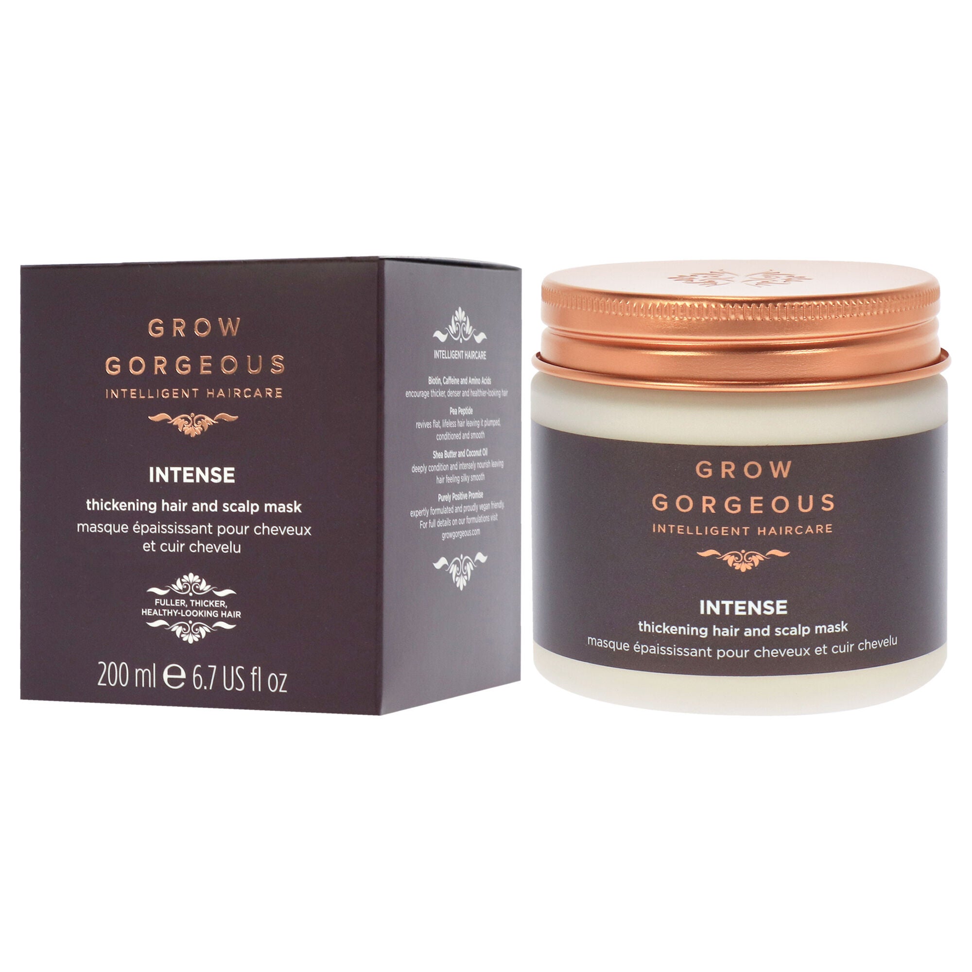 Intense Thickening Hair and Scalp Mask by Grow Gorgeous for Unisex - 6.7 oz Masque, , alternate image number 8