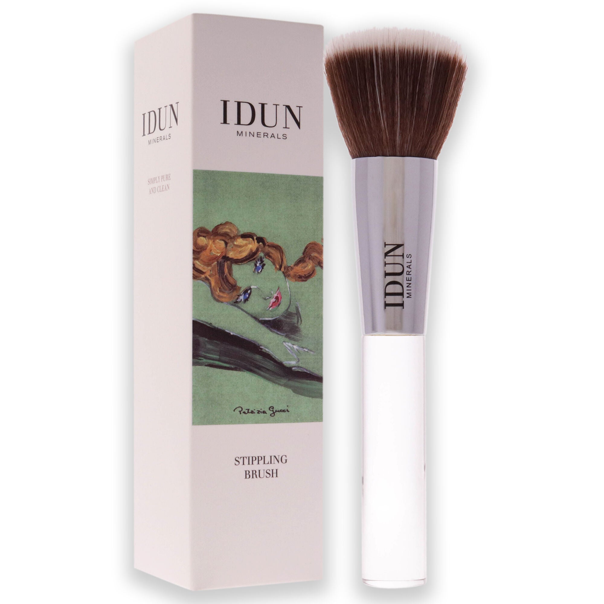 Stippling Brush - 011 by Idun Minerals for Women - 1 Pc Brush, , alternate image number 6