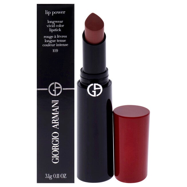 Lip Power Longwear Vivid Color Lipstick - 109 Intimate by Giorgio Armani for Women - 0.11 oz Lipstick, NA, hi-res image number null