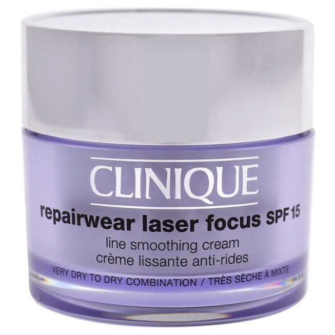 Repairwear Laser Focus Line Smoothing Cream SPF 15 - Very Dry to Dry Combination by Clinique for Women - 1.7 oz Cream, NA, alternate image number null