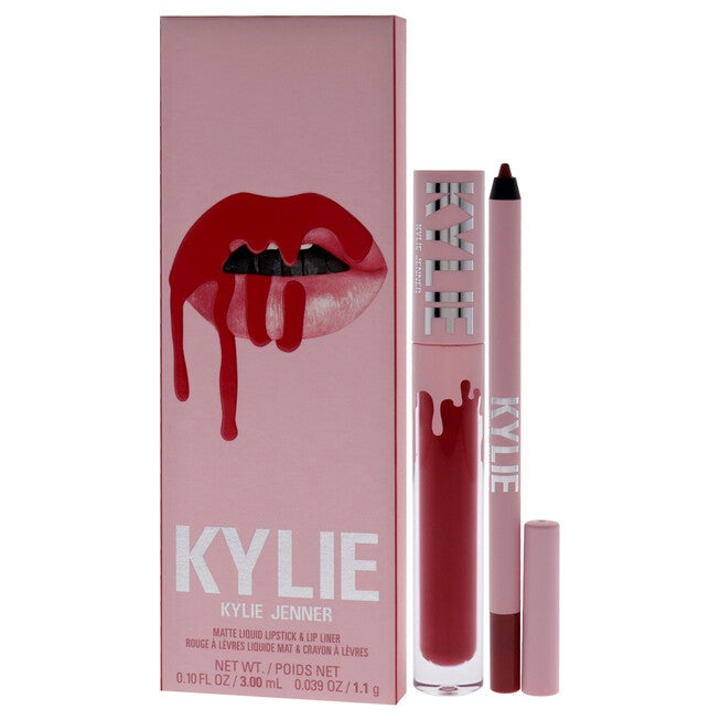 Matte Lip Kit - 401 Victoria by Kylie Cosmetics for Women - 2 Pc 0.10oz Matte Liquid Lipstick, 0.039oz Lip Liner, , alternate image number 8