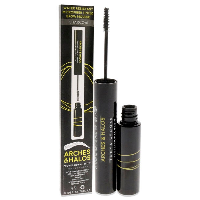 Microfiber Tinted Brow Mousse - Charcoal by Arches and Halos for Women - 0.106 oz Mousse, See Description, alternate image number 2