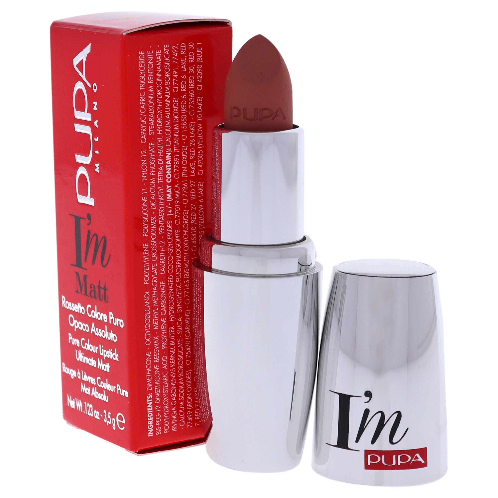 I Am Matt Pure Colour Lipstick - 014 Peachy Nude by Pupa Milano for Women - 0.123 oz Lipstick, , alternate image number 7
